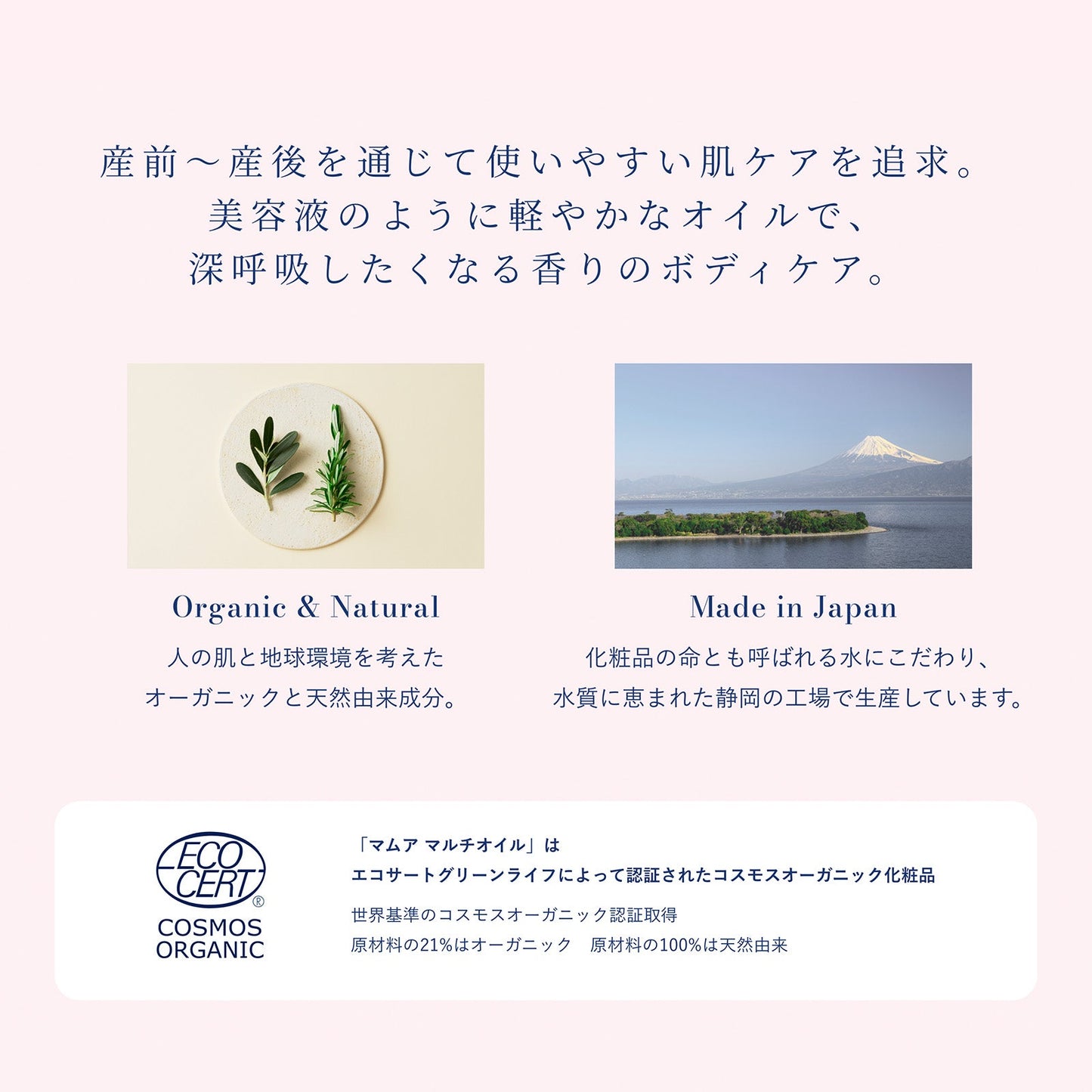 MAMAUA(マムア)マルチオイル 100 mL エコサート コスモスオーガニック認証2本セット