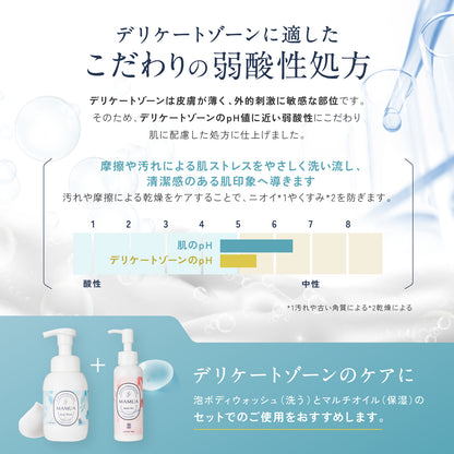 【3本で50%OFF】 MAMUA(マムア）泡ボディウォッシュ 300mL エコサート コスモスオーガニック認証3本セット